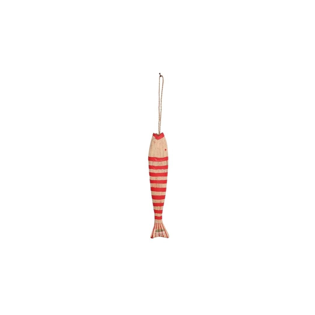 fish M 38cm,  Red stripes