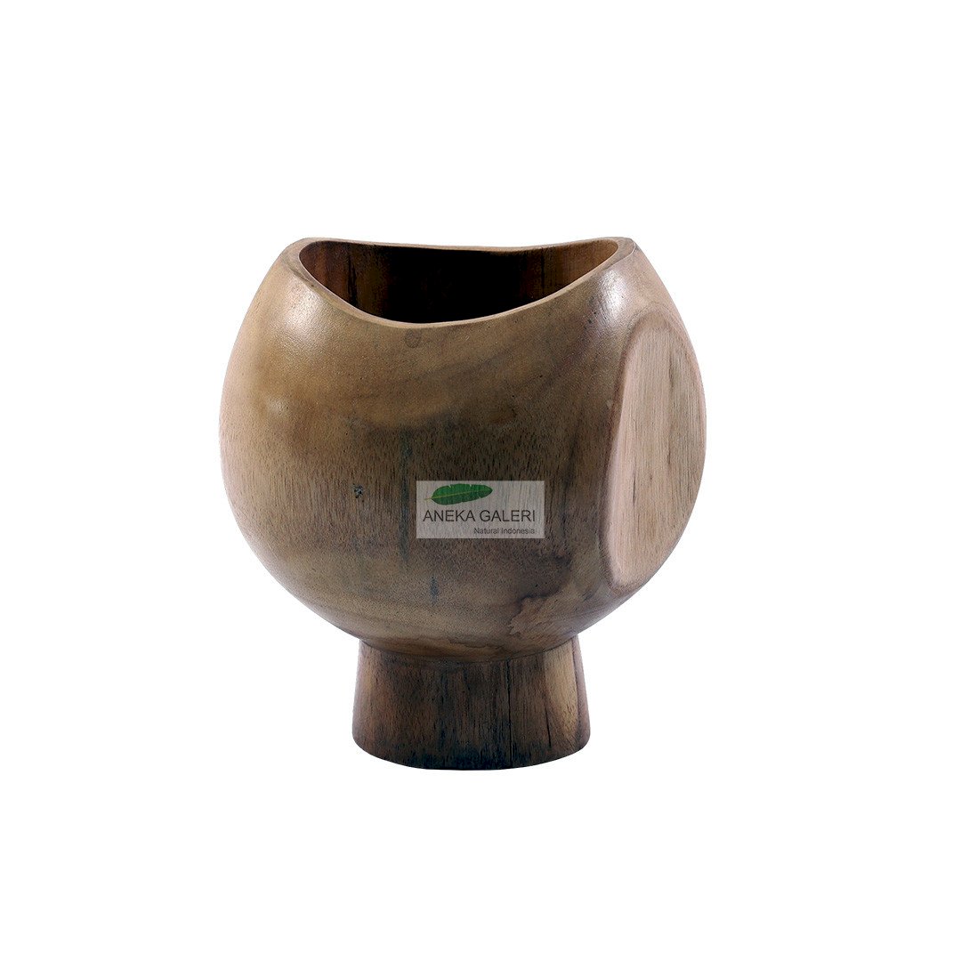 Bowl Teak Wood, Clear Water Base Semi Gloss