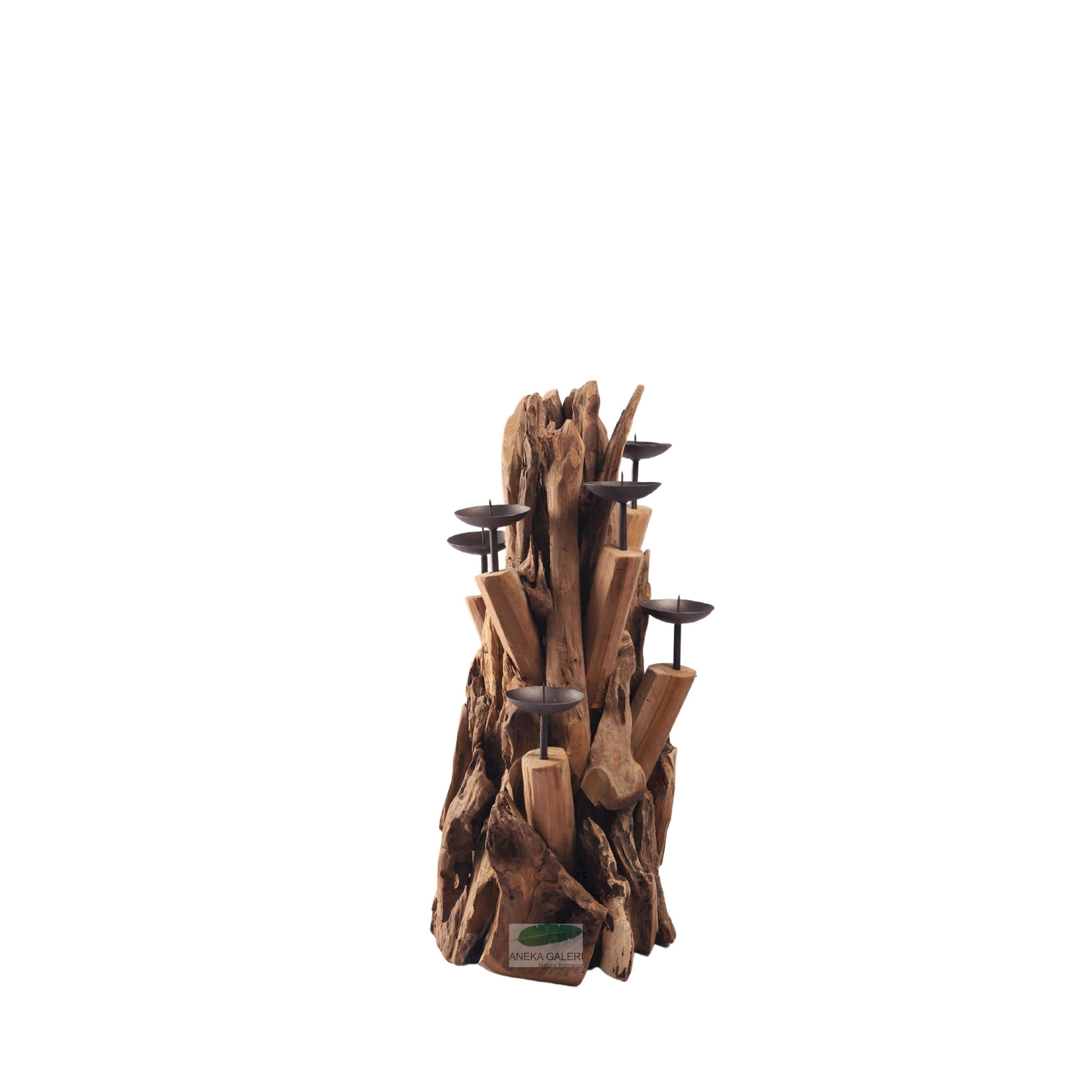 Candle holder pohon, 6 metal with pin
