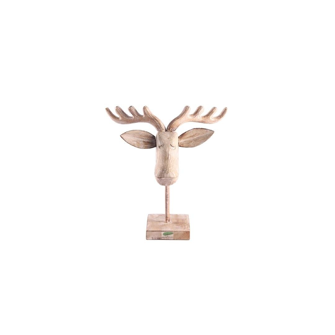 Deer head with stand  h.28 cm,WW.
