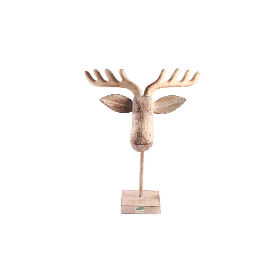 Deer head with stand h. 38 cm,WW