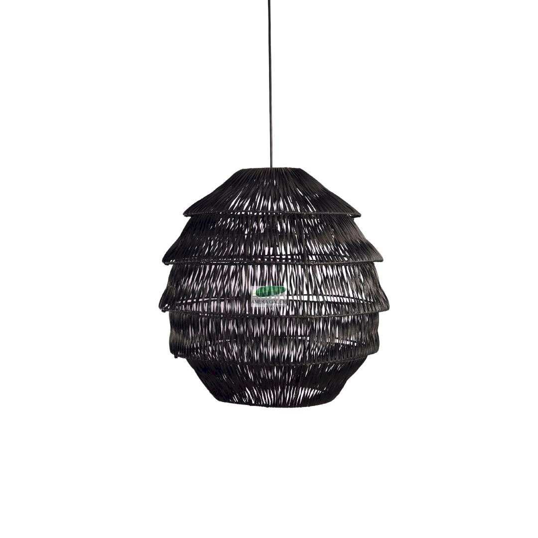 Lampshade black,  Size L (58x58x58)