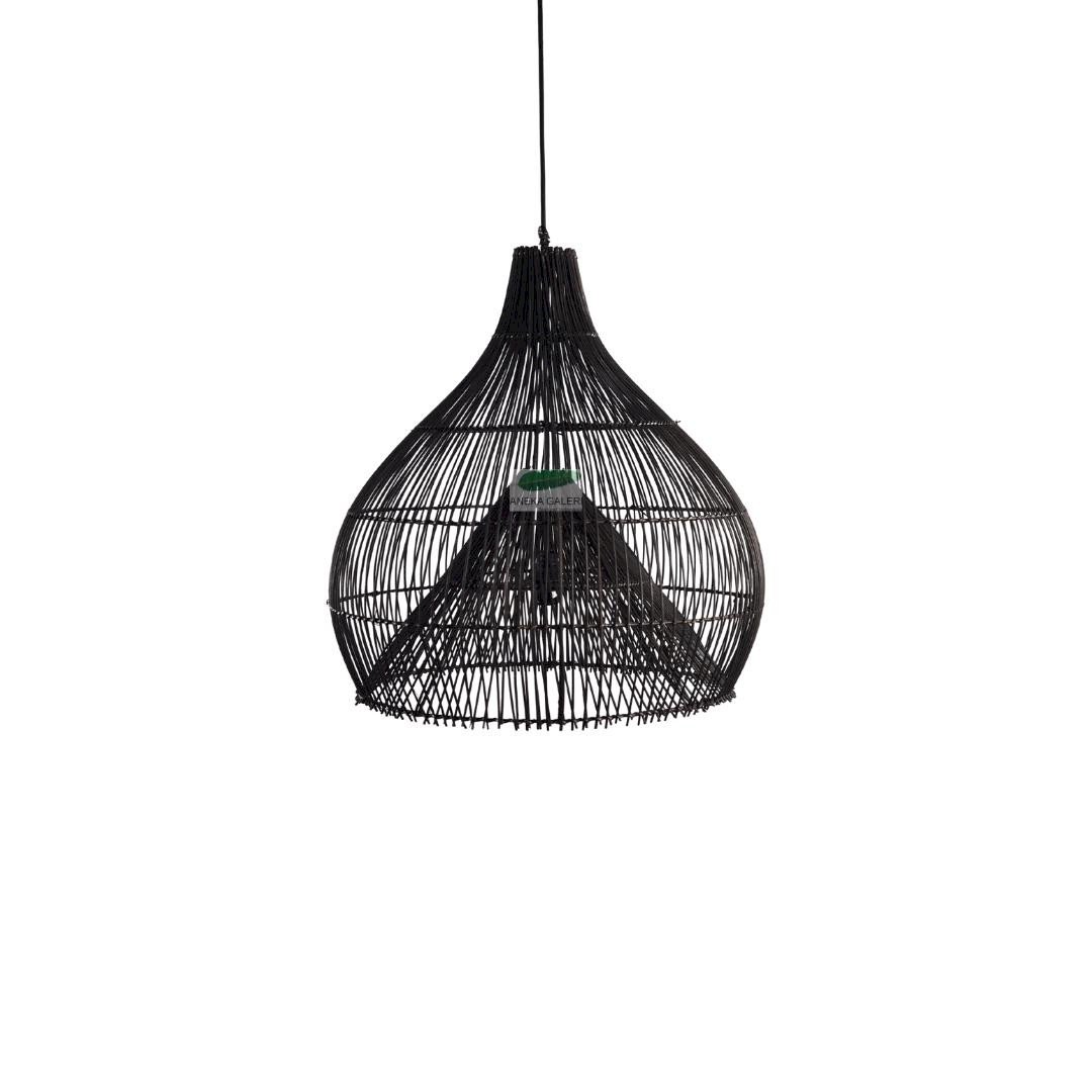 Lampshade black Size M, dia.46cm