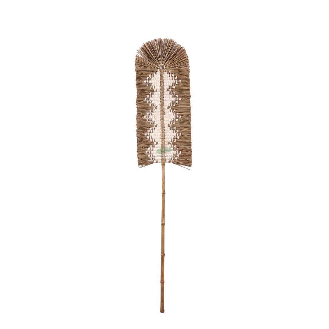 Leaf L White Woven 117 cm