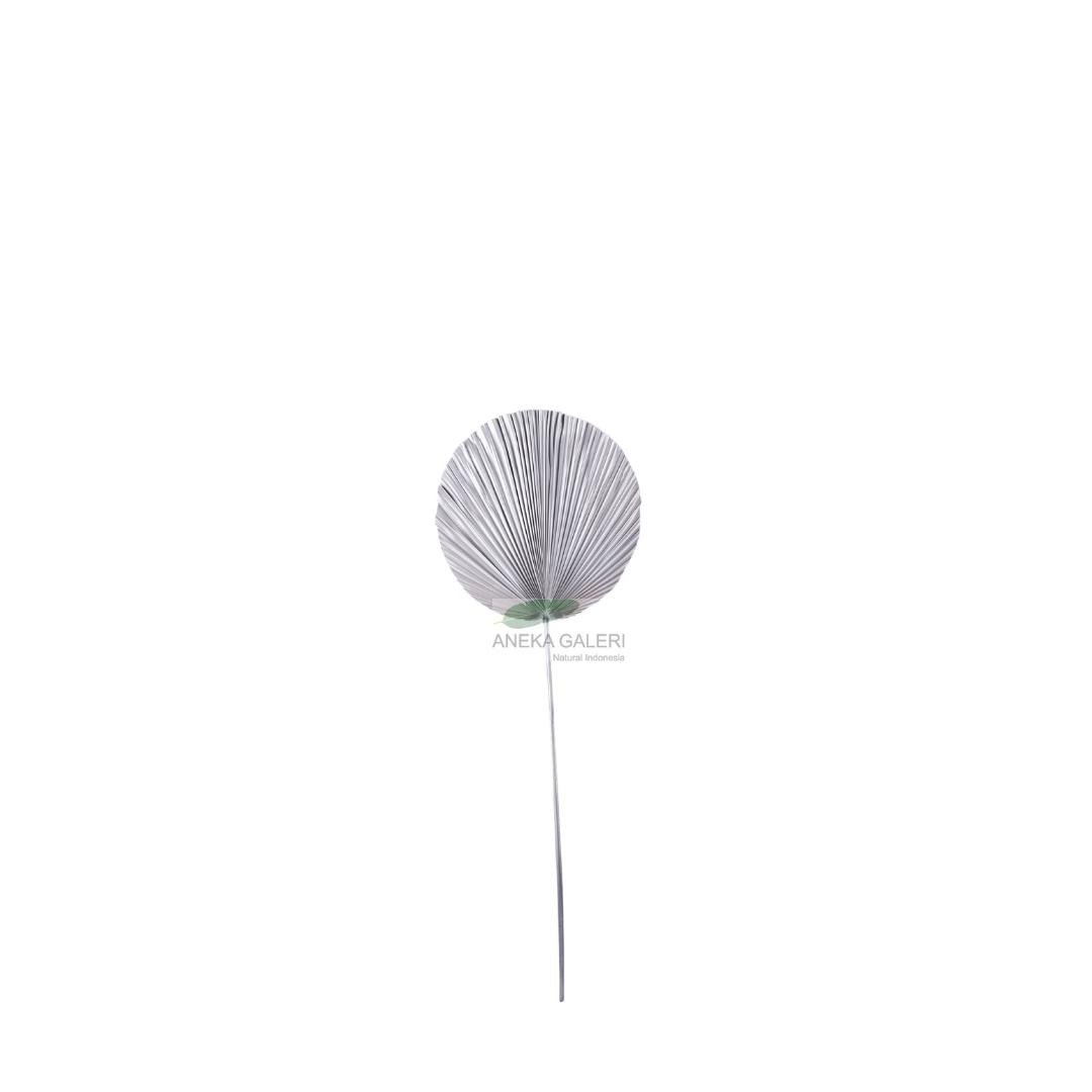 Palm leaf round M - SILVER