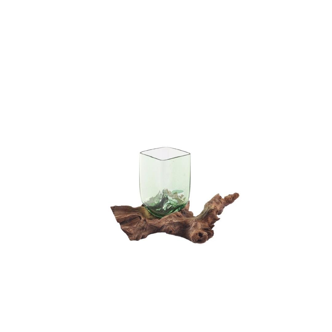 Root With square green glass L