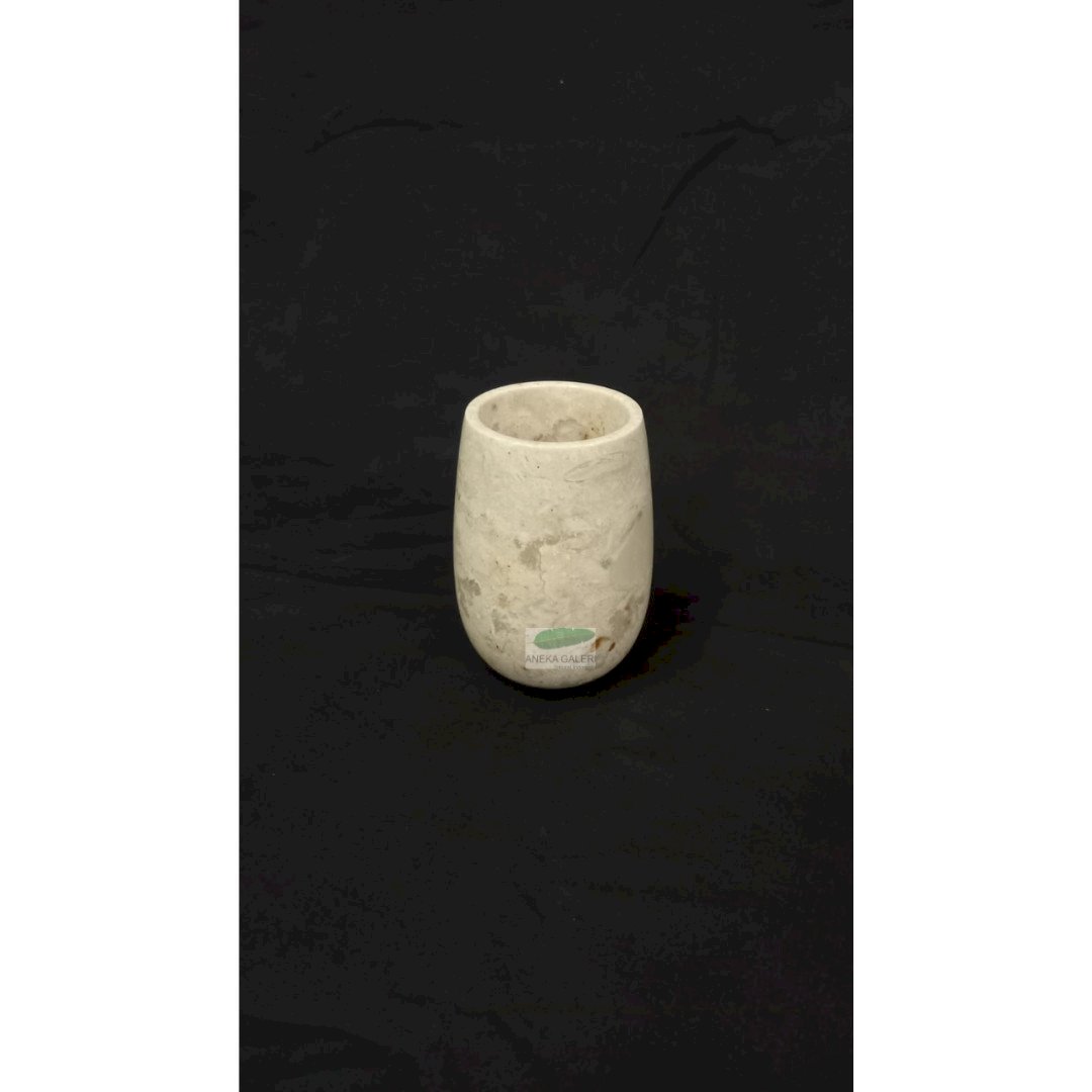 Stone Polish cream marble - TUMBLER