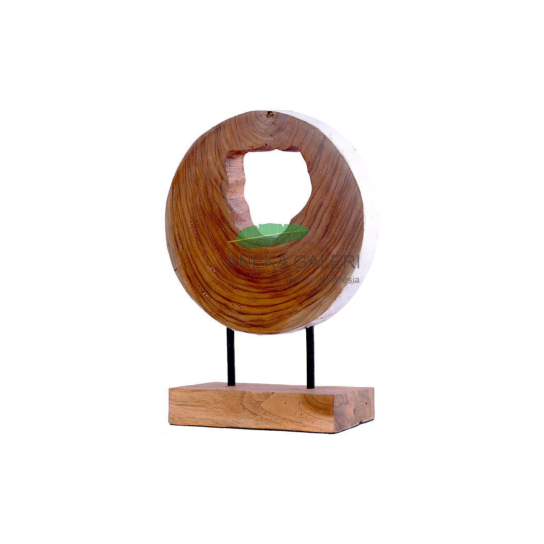 Teak Hole Deco Stand