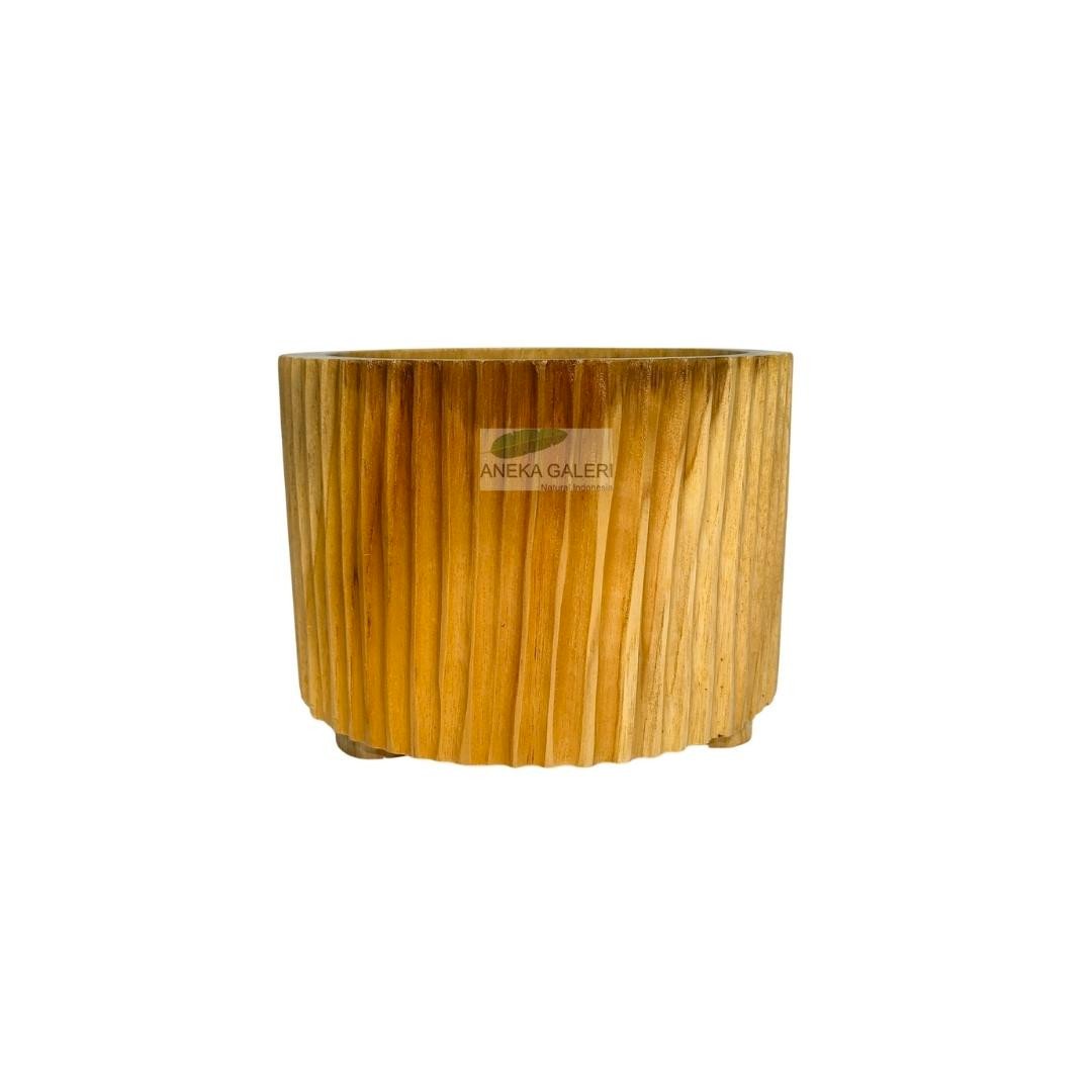 Teak Planter Vertical Line