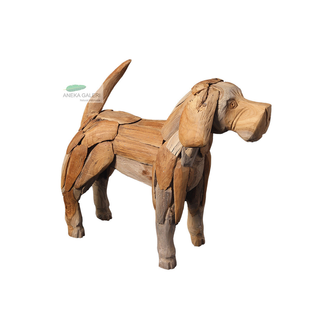 Teak Wood Dog