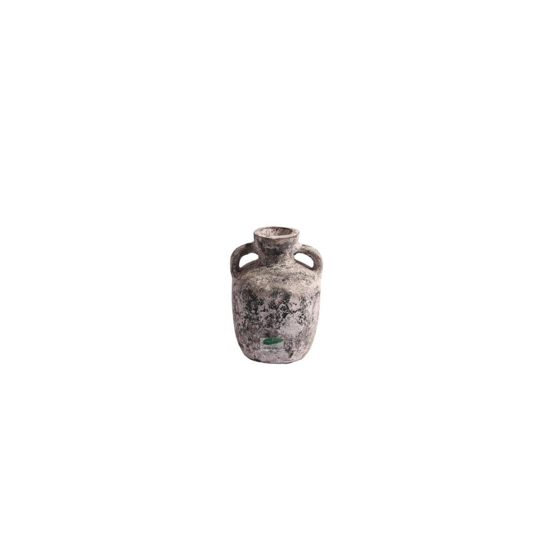 Vase TC Black and White Burn h.17cm