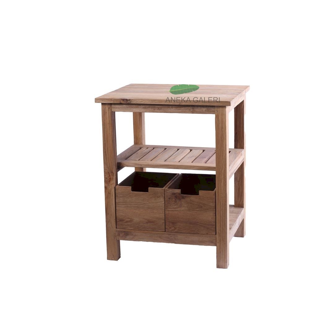 Wastafel 2 laci box Pisah